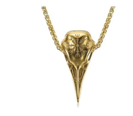 Men's Vintage Viking Skull Eagle Pendant