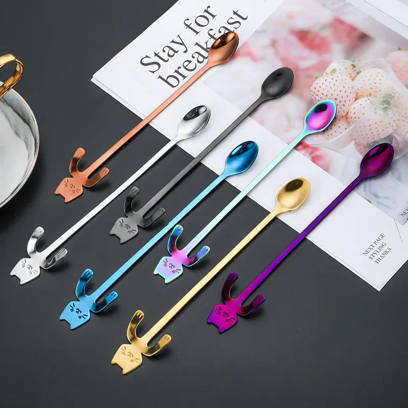 Charming Cat Stainless Steel Spoon
