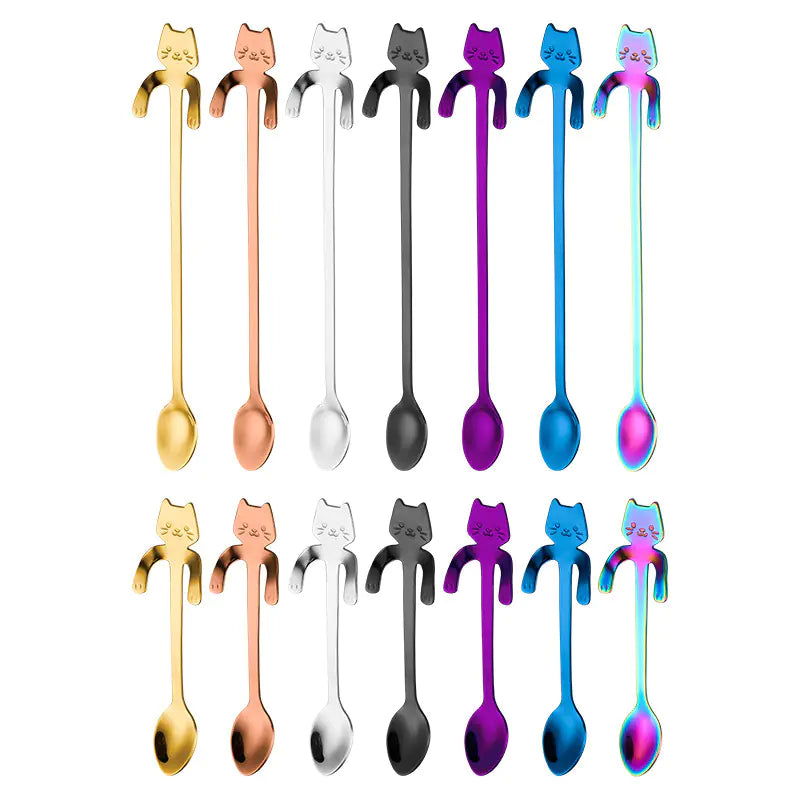 Charming Cat Stainless Steel Spoon