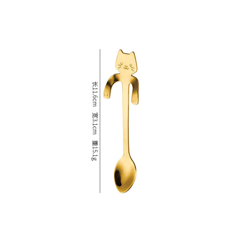 Charming Cat Stainless Steel Spoon